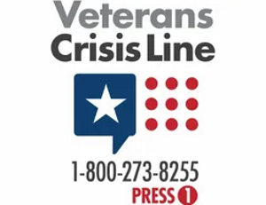 Veterans Crisis Line — 1-800-273-8255